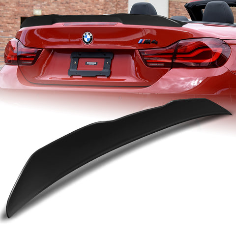 For 2014-2020 BMW F33 F83 Convertible W-Power Matt Black PSM-Style Trunk Spoiler