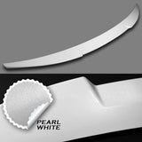 For 2018-2023 Kia Stinger W-Power Pearl White V-Style Duckbill Trunk Lid Spoiler