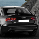 For 2009-2012 Audi A4 Quattro Sedan W-Power Pearl Black V-Style Trunk Spoiler