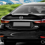 For 2018-2021 Mazda 6 Mazda6 W-Power Pearl Black V-Style Trunk Lid Spoiler Wing