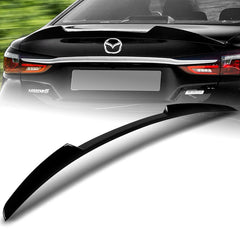 For 2018-2021 Mazda 6 Mazda6 W-Power Pearl Black V-Style Trunk Lid Spoiler Wing