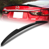 For 2014-2017 Mazda 6 Mazda6 W-Power Carbon Painted V-Style Trunk Spoiler Wing