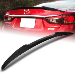 For 2014-2017 Mazda 6 Mazda6 W-Power Carbon Painted V-Style Trunk Spoiler Wing