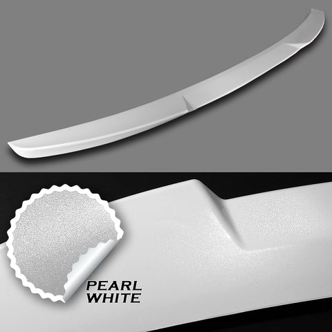 For 2019-2022 Volkswagen VW Jetta W-Power Pearl White V-Style Trunk Spoiler Wing