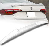 For 2019-2022 Volkswagen VW Jetta W-Power Pearl White V-Style Trunk Spoiler Wing