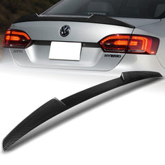 For 2011-2018 Volkswagen Jetta W-Power Carbon Painted V-Style Trunk Spoiler Wing