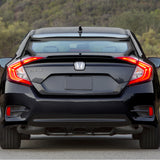 For 2016-2021 Honda Civic 10 Gen 4DR/Sedan TYPE-R Painted Black Color  Trunk Spoiler Wing