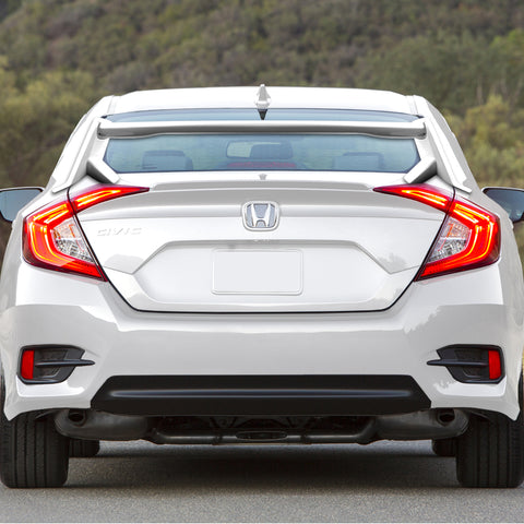 For 2016-2021 Honda Civic 10 Gen 4DR/Sedan TYPE-R Painted White Color Trunk Spoiler Wing