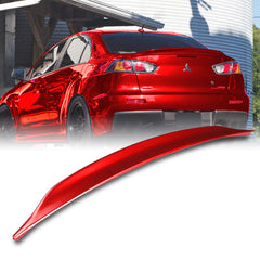 For 2008-2017 Mitsubishi Lancer EVO 10 Painted Red Rear Trunk Duck Lid Spoiler