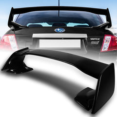 For 2008-2014 Subaru Impreza WRX Painted Black ABS Rear Trunk Spoiler Wing