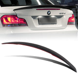 For 2007-2013 BMW 1-Series E82 P-Style Real Carbon Fiber Trunk Lid Spoiler Wing
