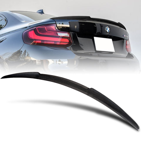 For 2014-2021 BMW 220i 230i M2 F87 F22 V-Style Real Carbon Fiber Trunk Spoiler Wing