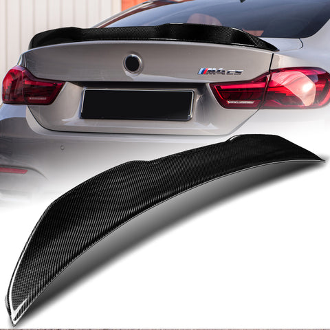 For 2015-2020 BMW F82 M4 Coupe PSM-Style Carbon Fiber Rear Trunk Spoiler Wing
