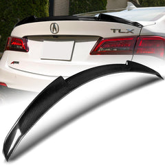 For 2015-2020 Acura TLX V-Style Real Carbon Fiber Rear Trunk Lid Spoiler Wing