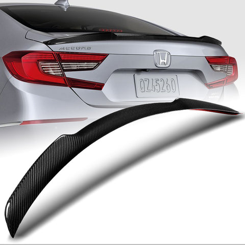For 2018-2023 Honda Accord Real Carbon Fiber Rear Deck Trunk Lid Spoiler Wing