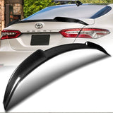 For 2018-2022 Toyota Camry XLE XSE SE V-Style Real Carbon Fiber Trunk Spoiler Wing