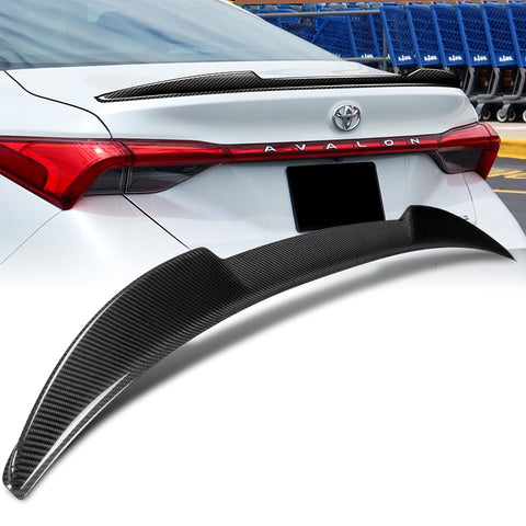 For 2019-2022 Toyota Avalon V-Style Real Carbon Fiber Rear Trunk Spoiler Wing