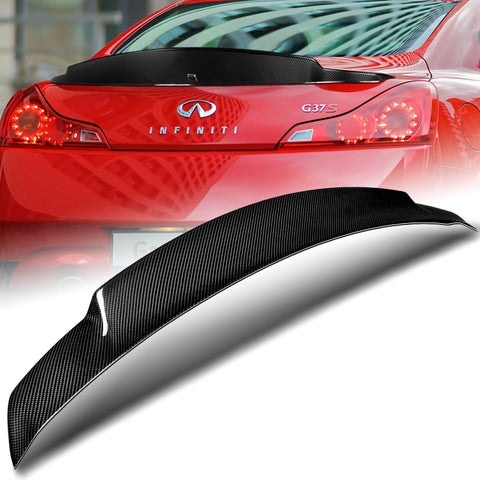 For 2008-2013 Infiniti G37 Coupe/ 2 Door STP-Style Real Carbon Fiber Trunk Spoiler Wing