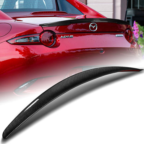 For 2016-2021 Mazda Miata MX-5 STP-Style Real Carbon Fiber Trunk Lid Spoiler Wing