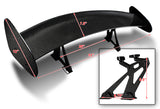 TYPE-4 3D Universal 51" Real Carbon Fiber Adjustable Rear Trunk GT Spoiler Wing