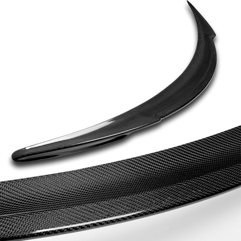 For 2012-2024 Tesla Model S V-Style Real Carbon Fiber Rear Trunk Spoiler Wing