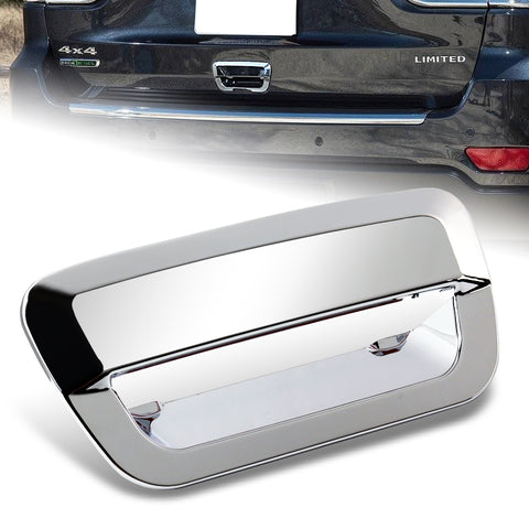 For 2014-2018 Jeep Grand Cherokee Mirror Chrome Rear Tailgate Handle Cover Cap