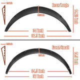 890MM Universal Carbon Painted Flexible Fender Flares Extra Wide Body Wheel 4PCS