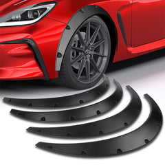 890MM Universal Black Flexible Fender Flares Extra Wide Body Wheel Arches 4PCS