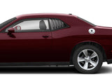 For 2008-2019 Dodge Challenger ABS Black Side Window Louvers Scoop Cove Vent  2pcs