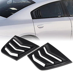 For 2011-2021 Dodge Charger Black Side Window Louvers Scoop Windshield Cover Vent