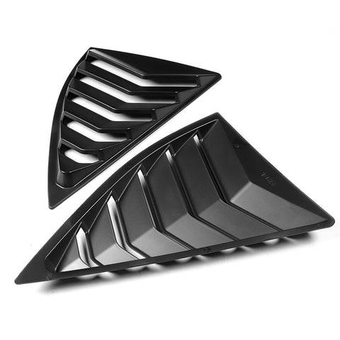For 2010-2015 Chevy Camaro ABS Black Side Window Louvers Scoop Cover Vent  2pcs