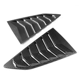 For 16-21 Chevy Camaro Carbon Look Side Window Louvers Scoop Cover Vent  LH + RH