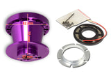 For 1996-2000 Honda Civic Purple Aluminum Steering Wheel 6-Hole HUB Adapter Kit