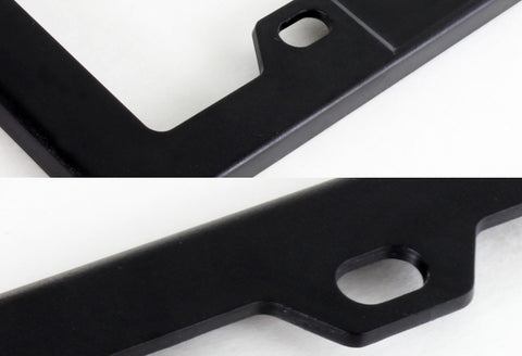 1 x Black ABS Plastic License Plate Frame Cover Front & Rear W/ 3.8L L67 Emblem