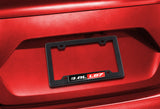 1 x Carbon Style ABS License Plate Frame Cover Front & Rear W/ 3.8L L67 Emblem
