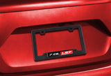 2 x Carbon Style ABS License Plate Frame Cover Front & Rear W/ 7.0L LS7 Emblem