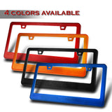 1 x Orange Diamond Cut Style Car License Plate Frame Cover Front Or Rear US Size  (One piece)