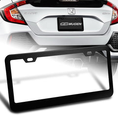 1 x Black Color  Aluminum Alloy Car License Plate Frame Cover Front Or Rear US Size