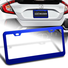 1 x Blue Aluminum Alloy Car License Plate Frame Cover Front Or Rear US Size