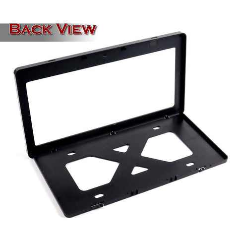 W-Power Red Real Carbon Fiber License plate frame TAG cover Frame Front Rear W/Bracket