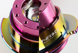 NRG Pink Body Neo Chrome 6-Hole Steering Wheel Gen 2.5 Quick Release Adapter Kit