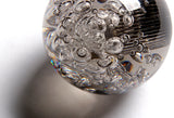 W-Power Ball 60mm Manual Transmission Smoke Diamond Crystal Bubble Shift Knob