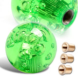 W-Power Ball 60mm Manual Transmission Green Diamond Crystal Bubble Shift Knob