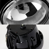 3.5" Round Chrome Housing Clear Lens Driving Fog Light Lamp + Switch Universal