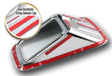 For 15-17 FORD F-150 Mirror Chrome ABS Fog Lights Bezels Covers Overlays  2-Pcs