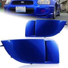 For 04-05 Subaru Impreza WRX STi Blue Fog Light Lamp Bumper Bezel Cover Cap