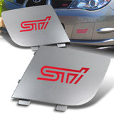 For 06-07 Subaru Impreza WRX STi Silver Fog Light Lamp Bumper Bezel Cover Covers