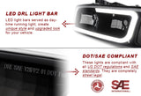 For 1999-2006 GMC Sierra 1500 2500 G2 DRL LED Black Smoke Headlights + Bumper  4Pcs