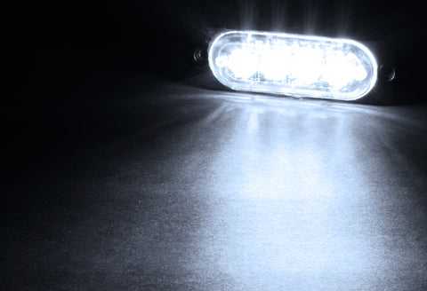 1 X 4 LED White Car Truck Emergency Beacon Warning Hazard Flash Strobe Light Bar (One piece)