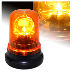 8" High Amber Oversized Emergency Vehicle Warn Beacon Strobe Light Universal